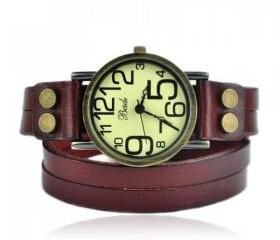Vintage Style Double Wraps Watch