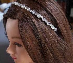 Diamante Wedding Headband, Bridal Headbands - Diamantes Rhinestones