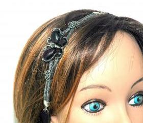 Black Butterfly Headband - Hair Accessories - Ribbon Headband - Hair Jewellery
