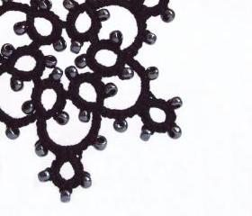 Large Gothic Black Holiday Decoration