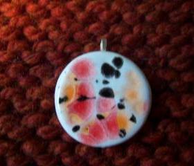 Multi Colored Ceramic Pendant #2
