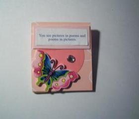 Pink wooden Magnet 