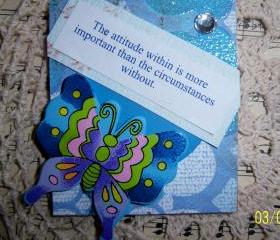 Blue Wooden Magnet