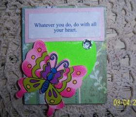 Pink Butterfly Magnet