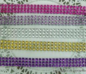 Five yards - Faux Rhinestone Trim (many colors available)