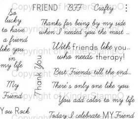 KinderStampO Photopolymer Stamp Set - Friendship