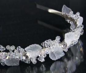 Wedding Headbands, Ivy Leaves, Crystals and Rhinestones Tiara