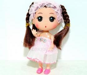 Georgina Girls Doll Keychain - Kids KeyChain - Purse Charm - Children Accessories