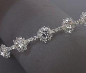 Wedding Tiara /Wedding Headband - Silver Diamante and Crystals - Bridal, Bridesmaids