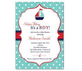 Sailboat Custom Invitation Reserve for lunaandi