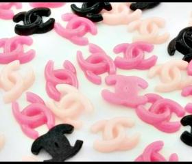  15pcs Resin CC Flatback Cabochons Logo F601