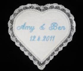 Heart and Created Lace Wedding Satin Gown Label - SILK