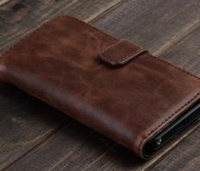 Deluxe Javanese Leather Wallet Case for iPhone 5