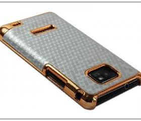 Diamond Java Turtle Chrome Leather Case for Samsung Galaxy S2