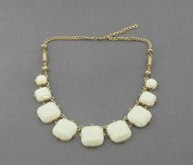 Beige bubble necklace,holiday party,bridesmaid gifts,Beaded Jewelry,wedding necklace,Prom necklace 