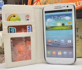 Samsung Galaxy S3 Smooth Leather Wallet Case