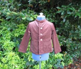 Boys brown corduroy jacket/coat