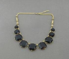 Black bubble necklace,holiday party,bridesmaid gifts,Beaded Jewelry,wedding necklace,Prom necklace