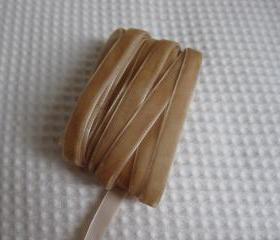 3 Yards Camel Ribbon 3/8 inch - 18