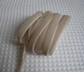 3 Yards Beige Ribbon 3/8 inch - 26