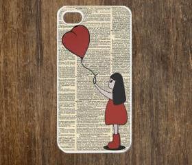 iPhone 4 case, iPhone 4s case, case for iPhone 4 mobile case handmade : Bansky balloon girl1 iPhone 4 Case