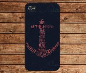 iphone 4 case,iphone 4s case,apple iphone case--Nautical Coral Anchor on Navy,in plastic or silicone case