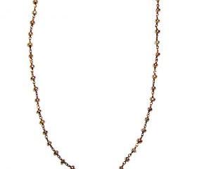 Rosary Style pearl wire wrapped necklace