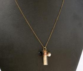 Personalized Message in a Bottle Necklace-Friendship-Bridesmaids Gifts