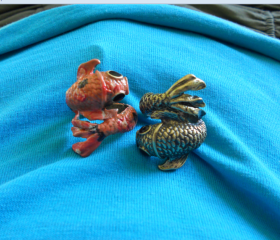 Custom Painted Koi Ring