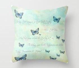 Butterflies Throw Pillow 