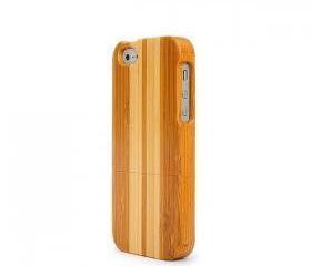 IPHONE 5 Carbonized Bamboo with Bai Zhu Wood case