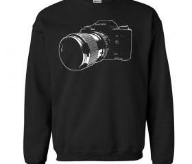 Vintage SLR 35mm Camera Crew Neck Sweat Shirt 