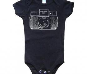 Holga Camera Onesie Vintage One Piece Romper Suit Lomography Sz 3 to 18 months FREE SHIP 