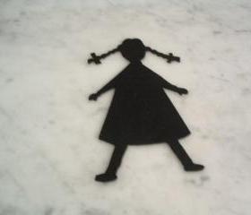 Little girl felt cut out