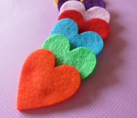70 Hearts 2 inch