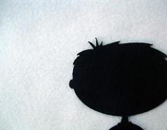 Little boy felt cut out