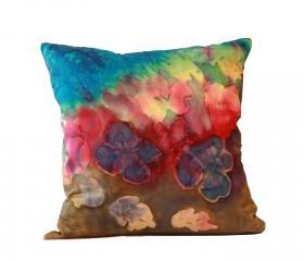 Silk Pillow - Leaves and Light