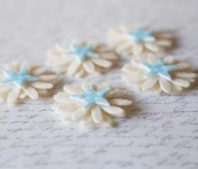 5 felt daisies (20pieces)
