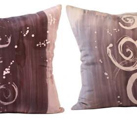 Silk Pillow - Sand and Shells Duet