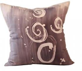 Silk Pillow - Shells and Sand
