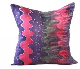 Silk Pillow - Waves and Bubbles