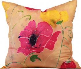 Silk Pillow - Vintage Flower