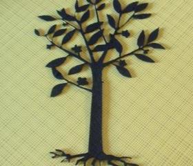 Black tree with roots