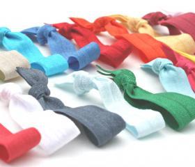 FREE SHIPPING Hair Tie (30) Grab Bag - Knotted Hair Ties - Emi Jay Like Ribbon Hair Ties - Women's Hair Accessories 