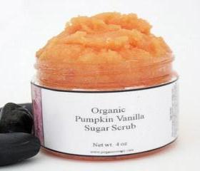 Organic Pumpkin Vanilla Body Sugar Scrub 4 oz