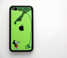 Vintage giving tree iPhone 4 and iPhone 4S Case, Hard Plastic Case,Rubber Case