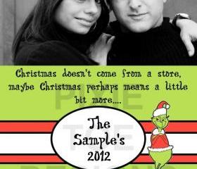 The Grinch Photo Christmas Card