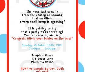 Dr. Seuss Baby Shower Invitation ( Digital File ) 