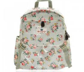 Waterproof Retro Flower Print Backpack