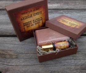 Dusty Saddle American Cowboy Soap and Cologne Set